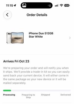 iPhone duo 512gb 512 star white sold out