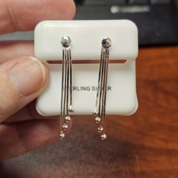 Eye Catching Liquid Sterling Silver Earrings