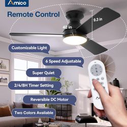 Remote Ceiling Fan With Light 
