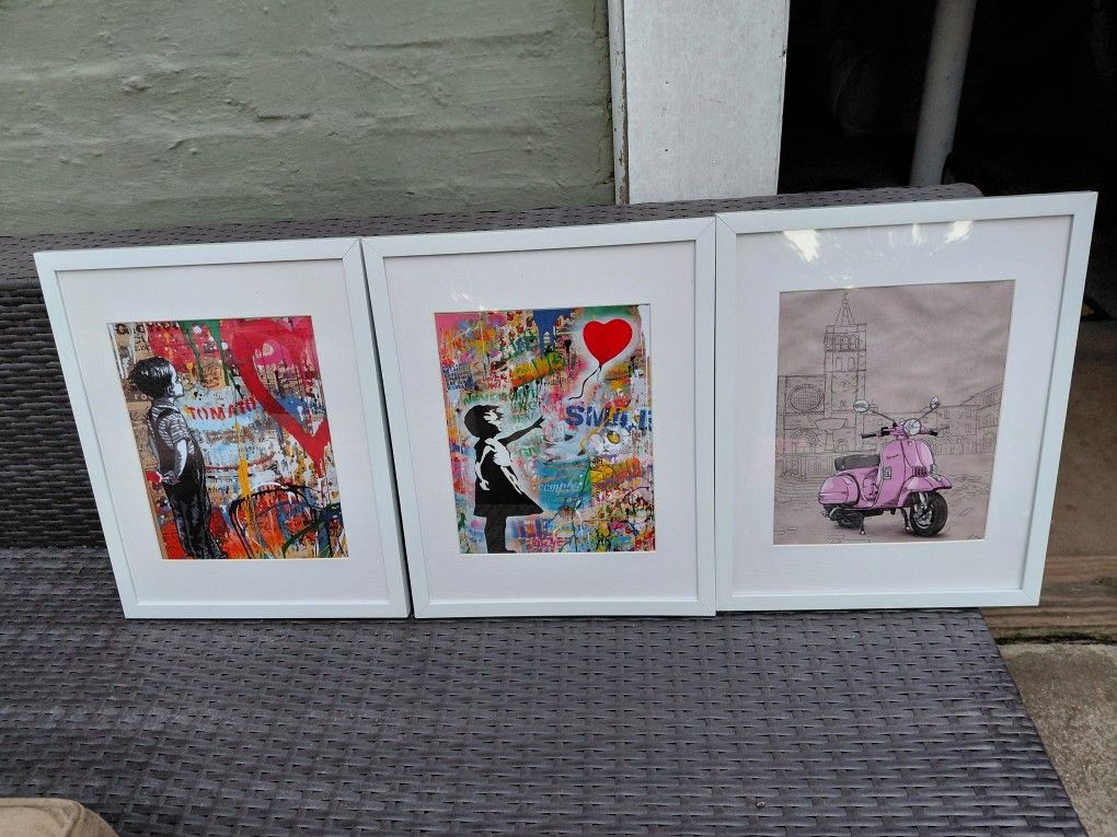 3 Framed Art Prints