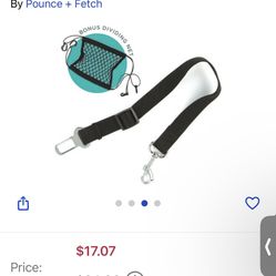 Seatbelt Dog Leash + Seat Divider