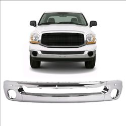 Front Bumper Face Bar For 2002-2008 Dodge Ram 1500...-2009 Ram 2500 Chrome