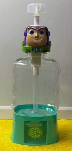Toy Story Buzz Lightyear Refillable Soap Dispenser + Cup, Plastic Free Standing