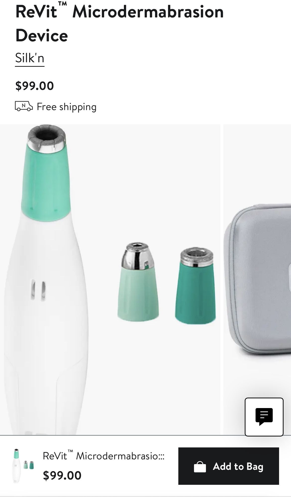 Silkn ReVitâ„¢ Microdermabrasion Device