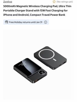 Zonthxa 5000mAh Magnetic Wireless Power Bank