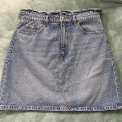 H&M High Waisted Denim Skirt