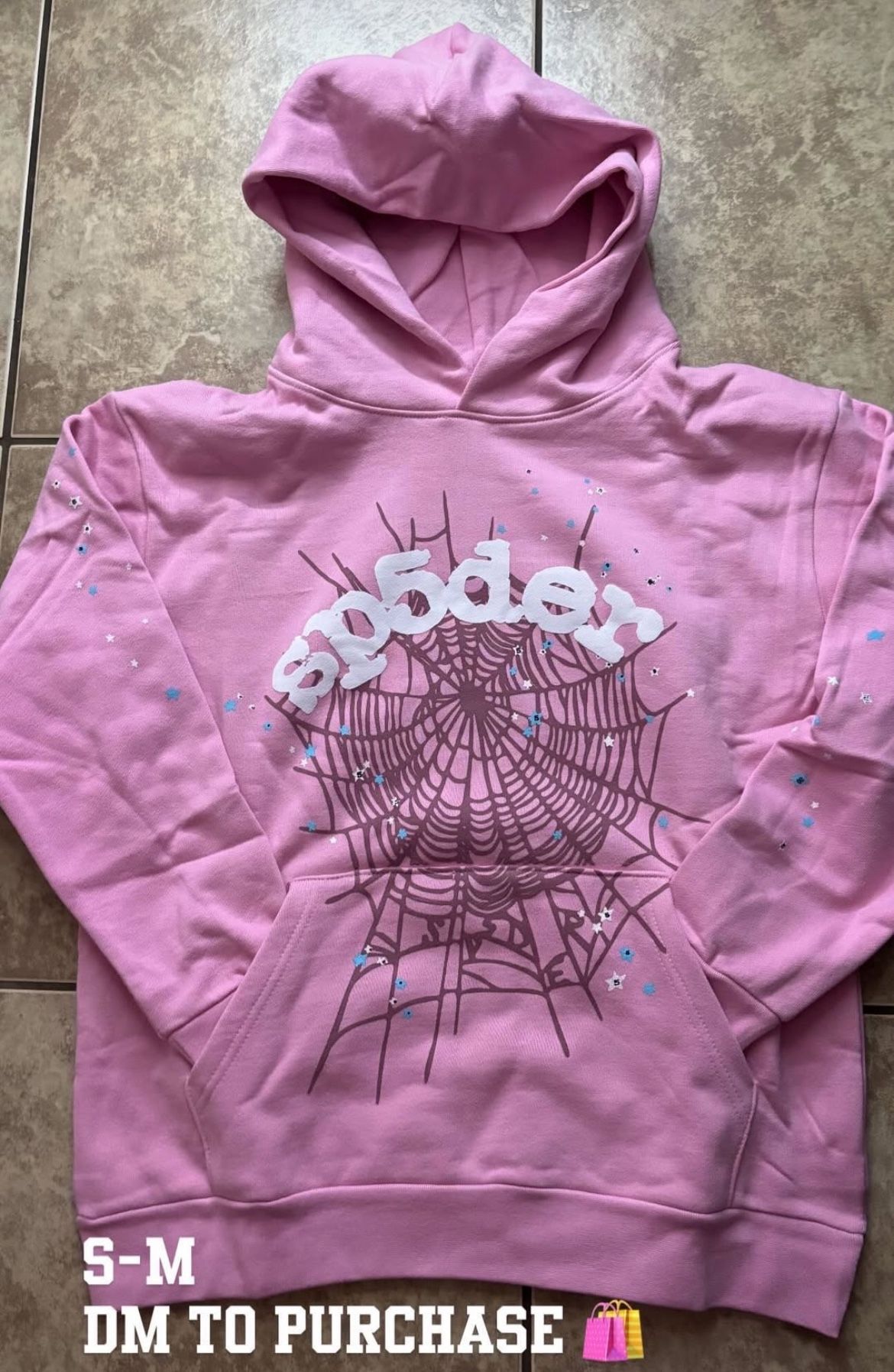 pink spider hoodie
