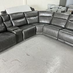 Leather Reclining Couch + Free Delivery And Installation