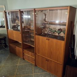 Glass China Cabinet w/ Drawers 