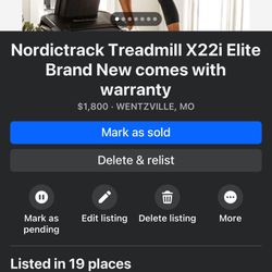 Treadmill Nordic Track Brand new With Warranty 