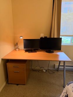 Office Desk & Filling Cabinet Set