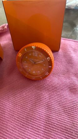Leigh Hanson Orange Analog Watch Face