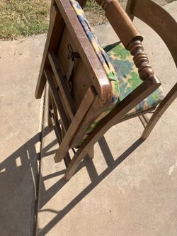 Pair Of Vintage Foldable Card Table Chairs