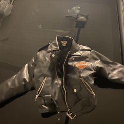Kids Hardly Davidson Leather Jacket 