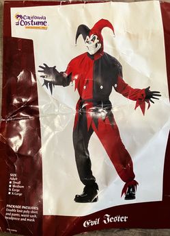 Evil Jester Adult Large - Costume