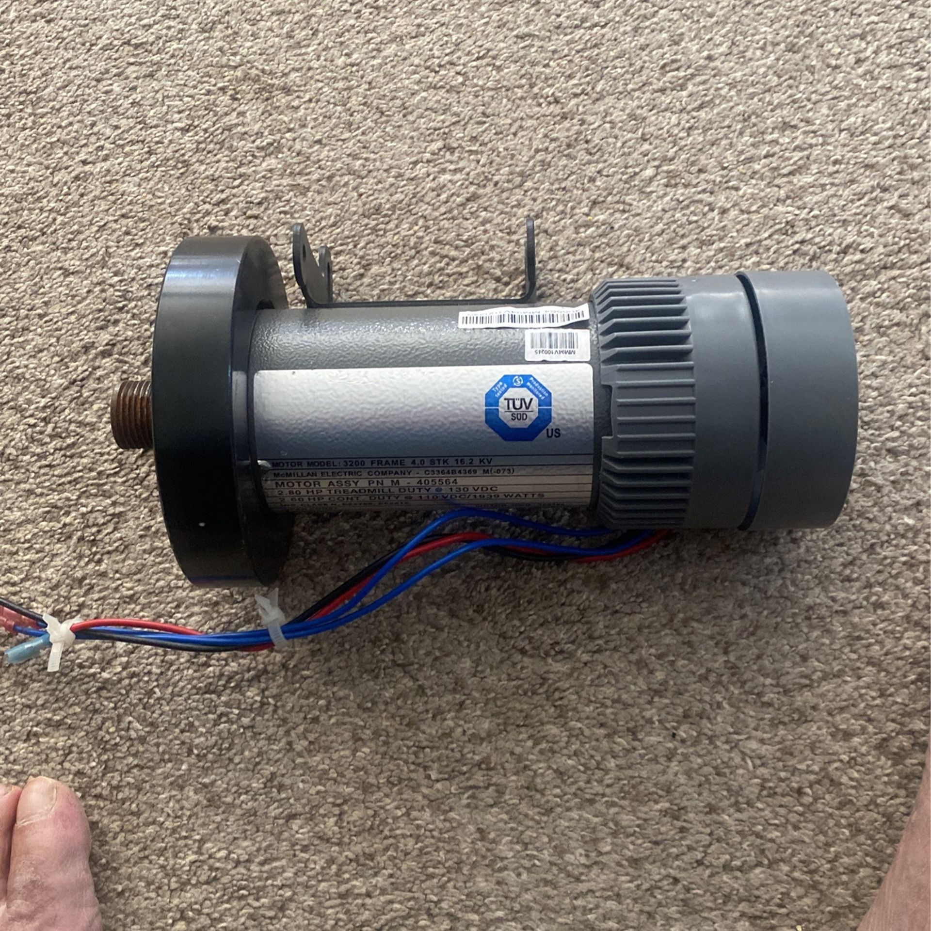 2.8 HP / 2.6 HP Cont Treadmill Motor (contact info removed)90
