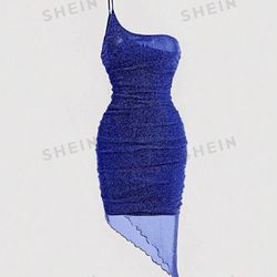 BLUE GLITTERY SHEIN DRESS