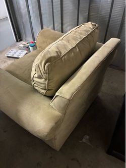 Cream Colored Large Loveseat