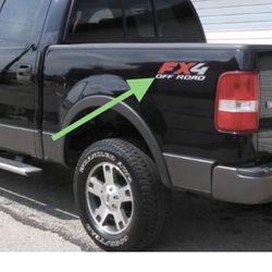 2 Pack For Ford F150 FX4 Truck Bed Decal Stickers  