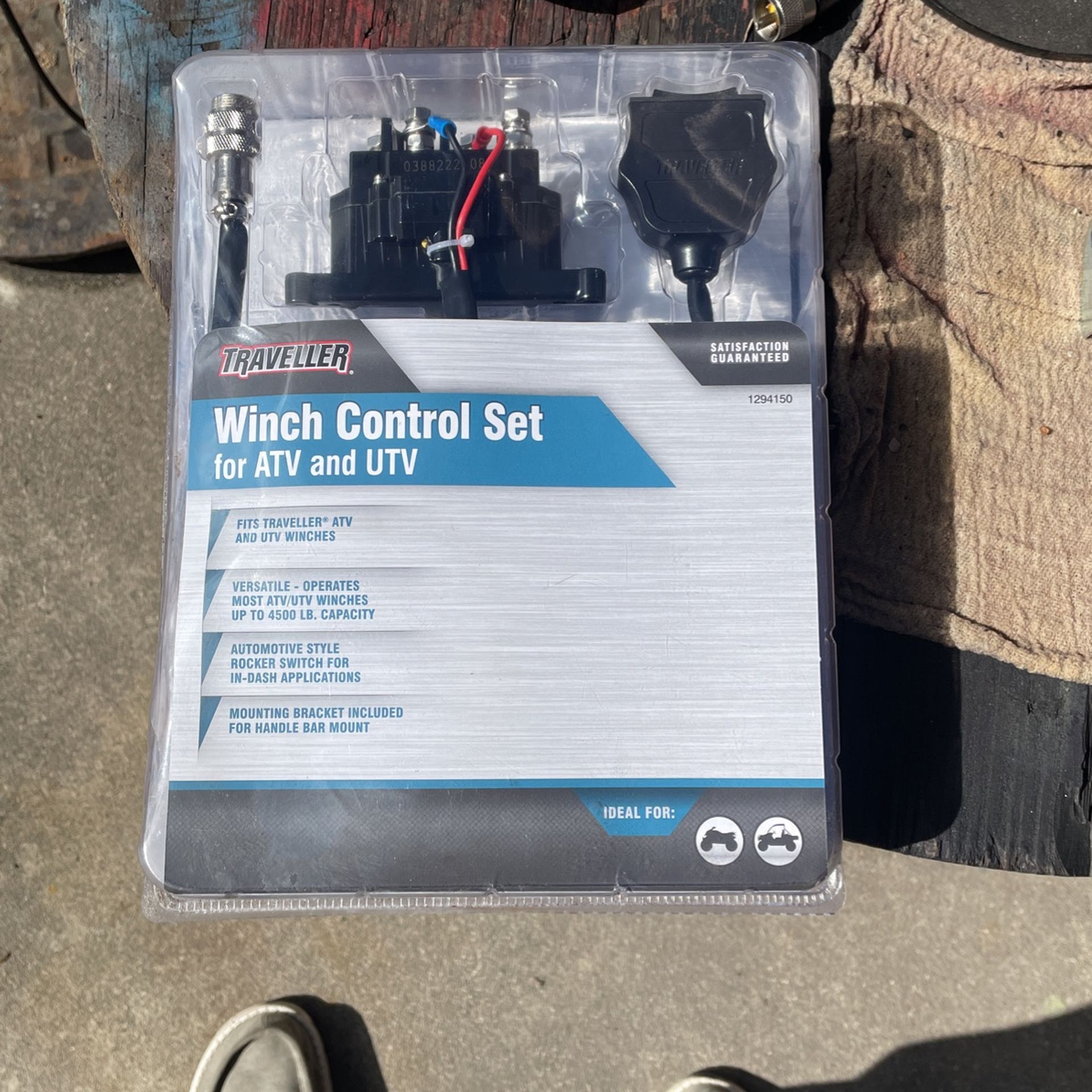 Winch Control Set For Atv And Utv