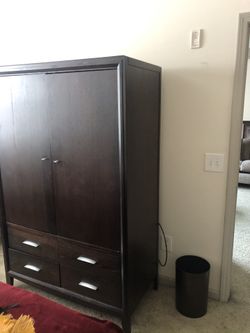 Mahogany (Solid) Wood Armoire