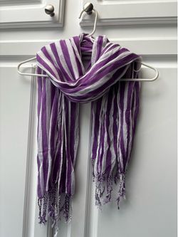 Lightweight Striped Scarf