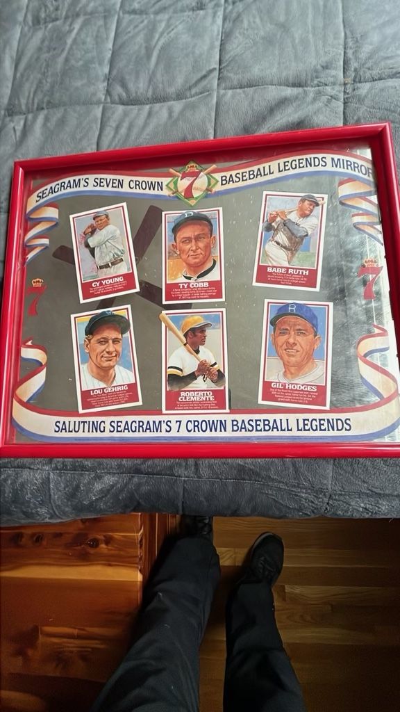 Baseball Legends Seagrams Seven Mirror,All Products : American Fashion Style Bags On Sale