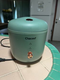 Chaceef Mini Rice Cooker 1.2 L Green