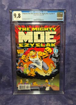 Simpsons One-Shot Wonders The Mighty Moe Szyslak #1 2018 CGC 9.8 WP