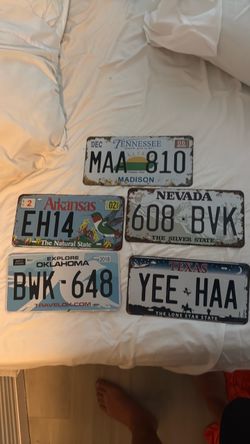 5 Lincese Plate