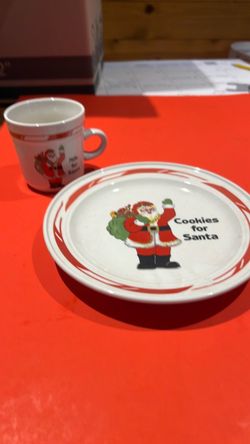Cookies and Milk for Santa Plate and Mug Set