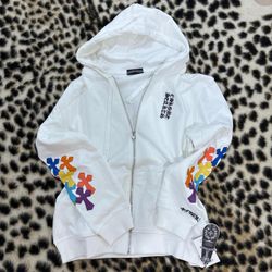 Chrome Heart Zip Up Hoodie 