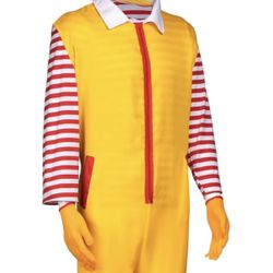 Clown Costume Set for Adults - Wig, Clothes & Gloves Included