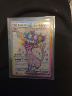 Espeon EX Rainbow Holo Pokémon Card