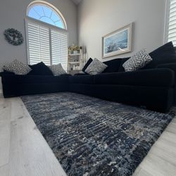 Gorgeous Jerome’s | Dark Blue Couch Set
