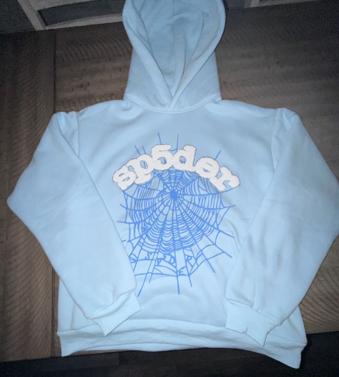 Light Blue Sp5der Hoodie