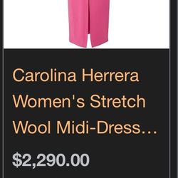 Carolina Herrera Dress