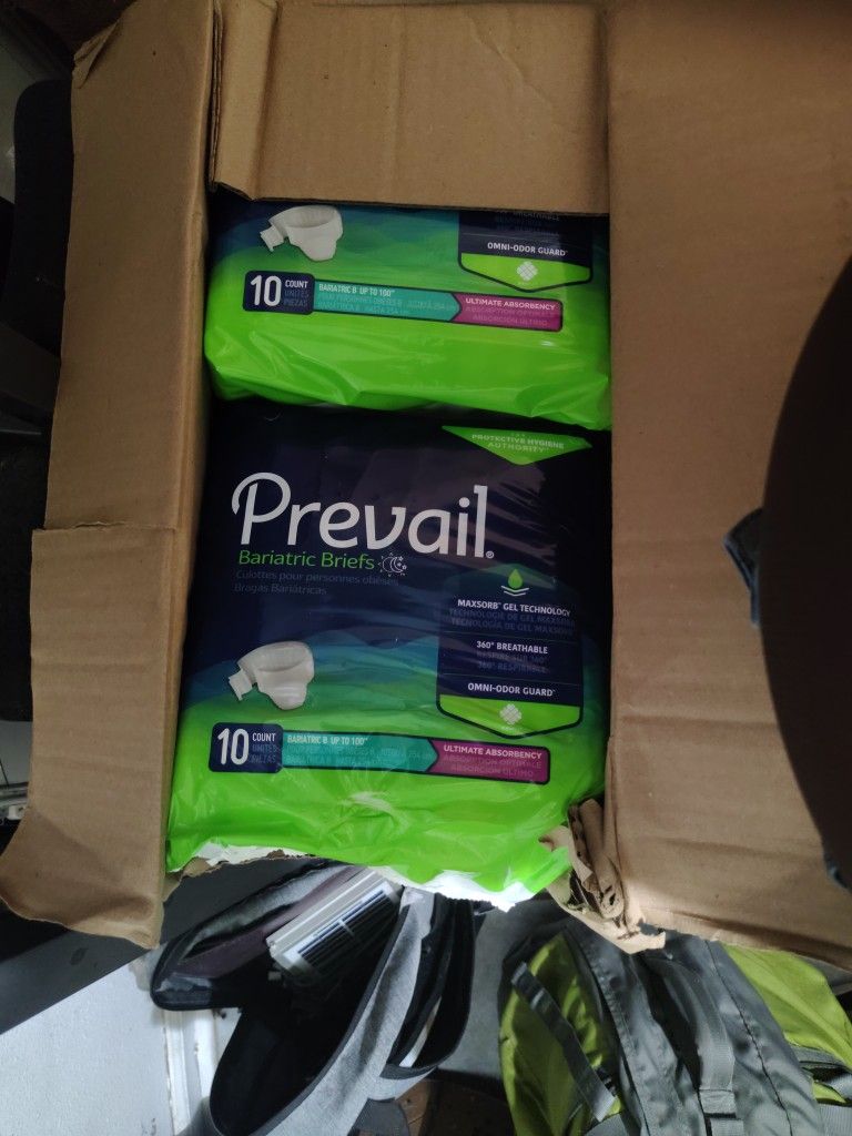 Prevail Pampers 10 Count 2 Box's
