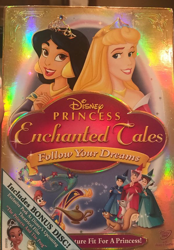 Disney Princess Enchanted Tales Follow Your Dreams Plus Bonus Disc Dvd