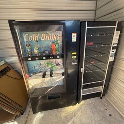Cold Drinks & Snack Vending Machine Combo as is , untested