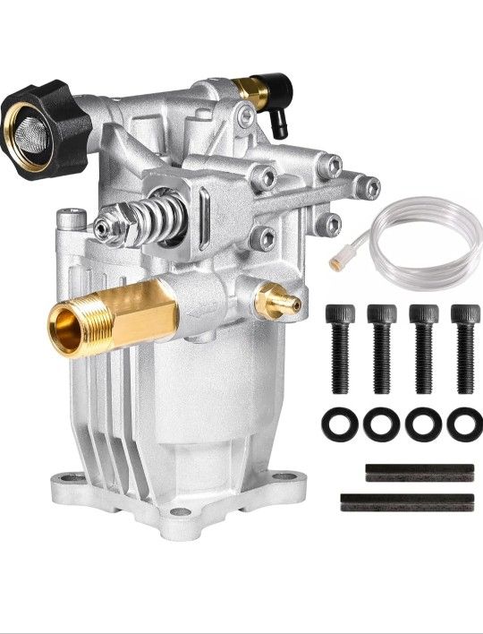 YAMATIC 3/4" Shaft Horizontal Pressure Washer Pump 3400 PSI 2.5 GPM Replacement Pump for Power