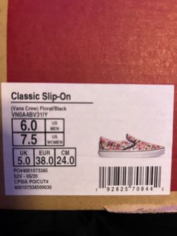 Vans Classic Slip-On Women's 7.5