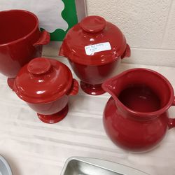Red Ceramic Vases