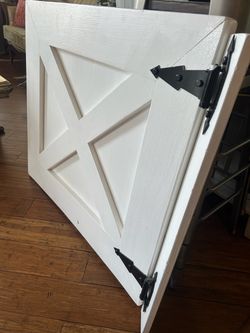 Wood Barn Door Baby Gate