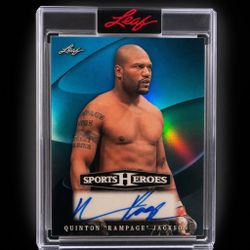 🥊 🔥 GRAIL PIECE: QUINTON "RAMPAGE" JACKSON 2026 LEAF BLUE AUTO 4/5 🔥