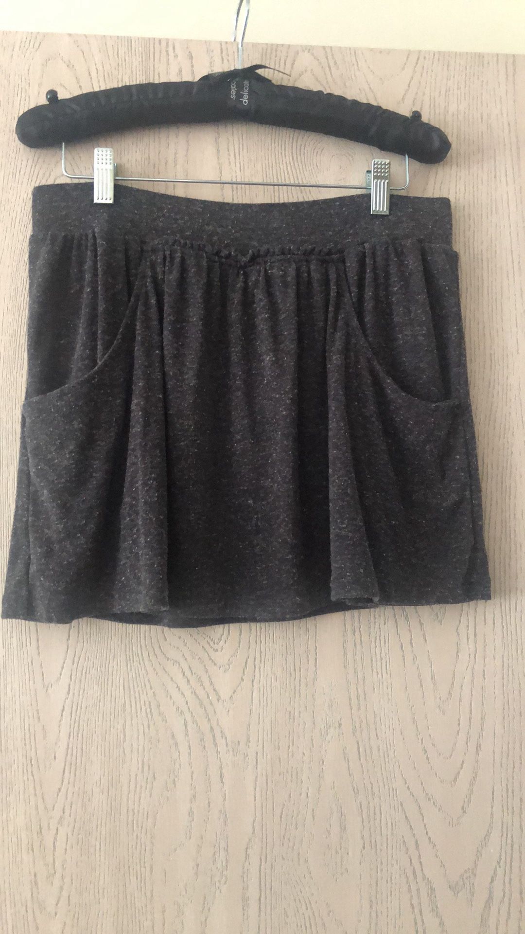 Express Charcoal Grey Short Skirt small