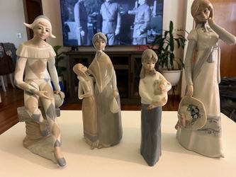 LOT OF 4 CASADES PORCELAIN FIGURINES