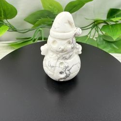 Crystal Howlite Snowman