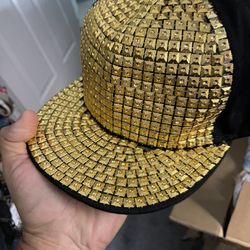 Fashion hat  Black gold  New with tags 