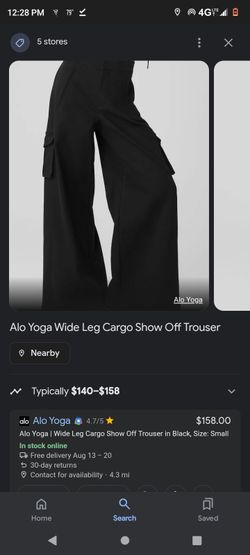 Alo Yoga Wide Leg Show Off Trousers 